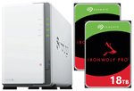 Serwer NAS Synology Diskstation DS223j 36TB (2x18TB) Seagate IronWolf PRO