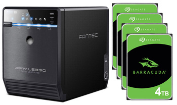 Magazyn danych HDD Fantec QB-35US3-6G 16TB (4x4TB) Seagate Barracuda