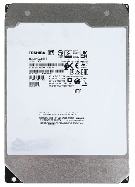 Dysk HDD Toshiba Enterprise MG08ACA16TE 16TB (USZKODZONY)