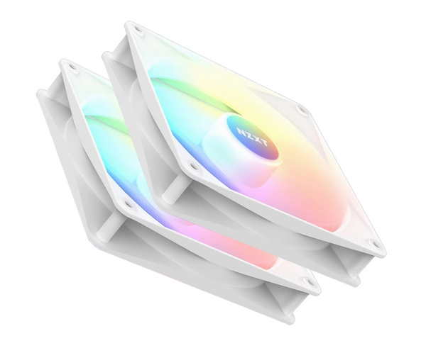 Zestaw 2 wentylatorów NZXT F120 RGB White 120mm PWM RF-C12TF-W1 (B)