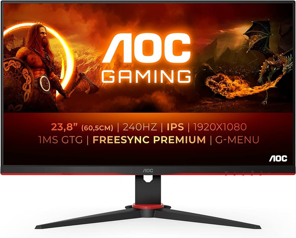 Monitor AOC 24G2ZE/BK FULL HD 240Hz 0,5ms IPS 23,8"