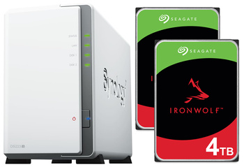 Serwer NAS Synology Diskstation DS223j 8TB (2x4TB) Seagate IronWolf HDD