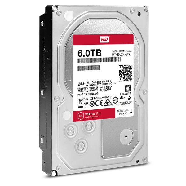 Dysk twardy Western Digital Red Pro WD Red Pro 6TB SATA III 3,5" (WD6002FFWX) USZKODZONY