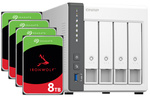 Serwer NAS Qnap TS-433 32TB (4x8TB) Seagate IronWolf / 4GB RAM
