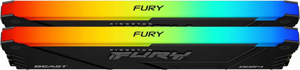 Pamięć Kingston Fury Beast RGB DDR4 64GB 3200MHz CL16 (KF432C16BB2AK2/64)