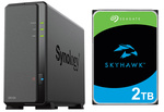 Serwer NAS Synology DiskStation DS124 2TB Seagate SkyHawk