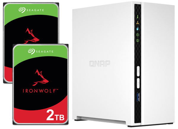 Serwer NAS QNAP TS-233 4TB (2x2TB) Seagate IronWolf