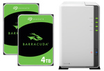 Serwer NAS Synology Diskstation DS220j + 8TB (2x4TB) Seagate Barracuda HDD (U)