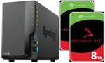 Serwer NAS Synology DiskStation DS224+ 16TB (2x8TB) Seagate IronWolf