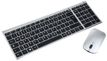 Bezprzewodowa klawiatura Premium Slim HW193 i myszka MW158 2.4GHz USB