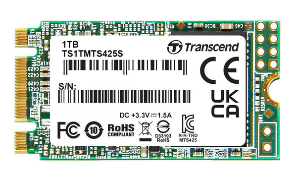 Dysk SSD 2242 M.2 SATA Transcend TS1TMTS425S 1TB