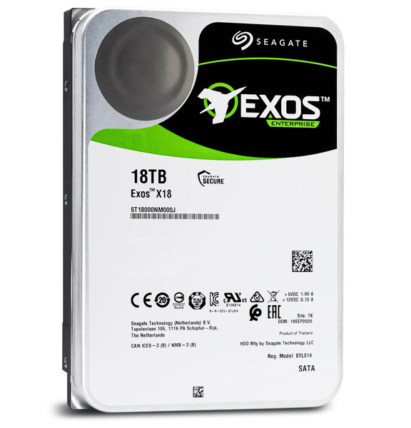 Dysk HDD Seagate Exos X18 18TB (ST18000NM000J) (W)