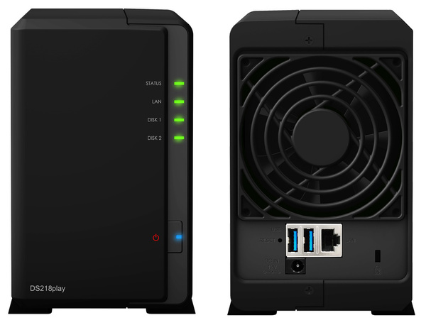 Serwer NAS Synology Diskstation DS218play 8TB (2x4TB) Seagate Barracuda HDD (U)