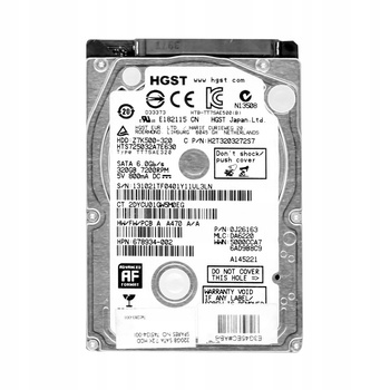Dysk twardy HGST TravelStar Z7K500 HTS725032A7E630 320GB SATA III 2,5" (H2T3203272S7)