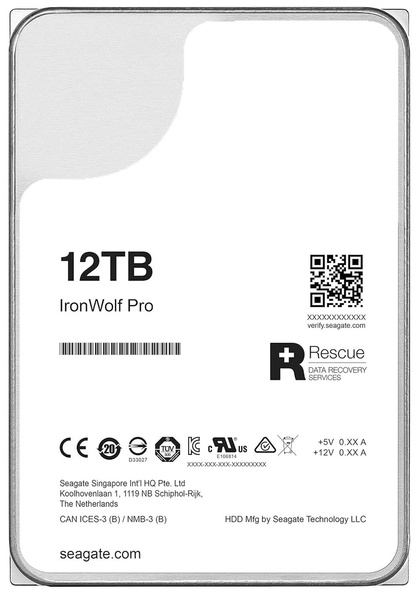 Dysk HDD Seagate IronWolf ST12000NE0008 12TB