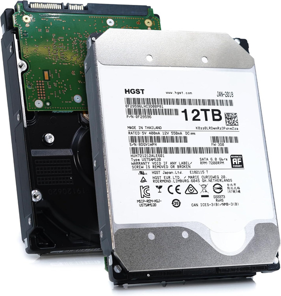 Dysk HDD WD Ultrastar DC HC520 SATA 3,5" 12TB HUH721212ALE601 USZKODZONY