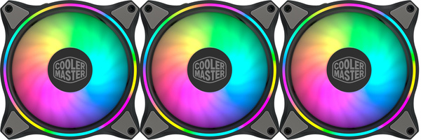 Zestaw trzech wentylatorów Cooler Master MASTERFAN MF120 HALO 120x120mm MFL-B2DN-183PA-R1 (B)