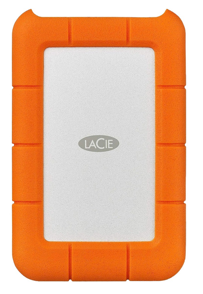 Dysk zewnętrzny HDD LaCie Rugged Mini 4TB Srebrno-pomarańczowy (LAC9000633)