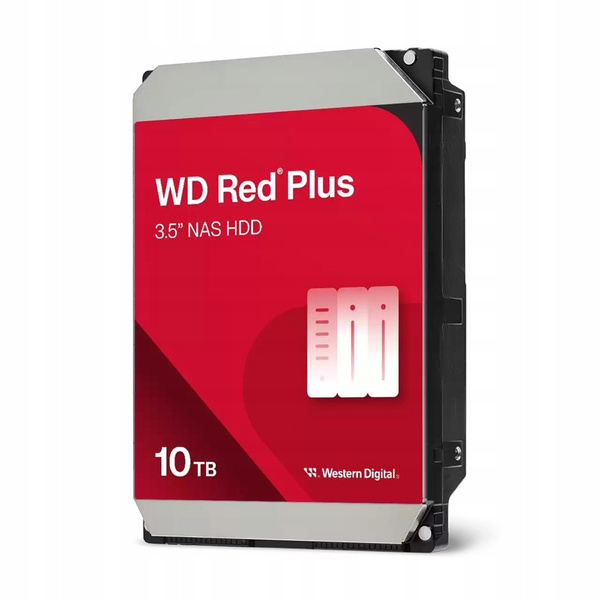 Dysk WD Red Plus WD100EFGX 10TB 3,5" 7200 512MB SATA III (WD100EFGX)