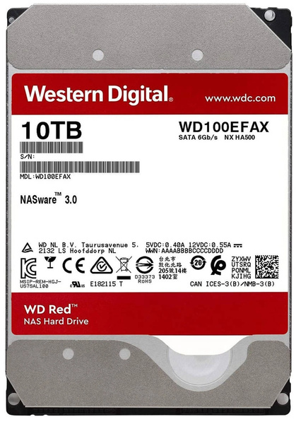 Dysk serwerowy WD 10 TB 3.5'' SATA III WD100EFAX Uszkodzony