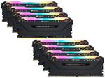 Pamięć RAM Corsair Vengeance RGB PRO 256GB (8x32GB) DDR4 3200MHz CL16 (CMW256GX4M8E3200C16)