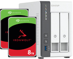 Serwer NAS Qnap TS-216G 16TB (2x8TB) Seagate IronWolf / 4GB RAM