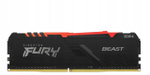 Pamięć RAM Kingston 8GB Fury Beast RGB DDR4 3600MHz CL17 (KF436C17BBAK2/16) Niekompletny!