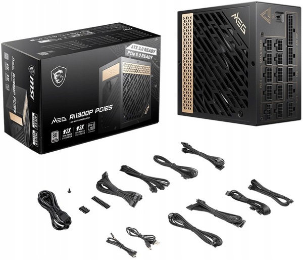 MSI MEG Ai1300P PCIe5.0 1300W 80 Plus Platinum (MEG Ai1300P PCIE5)
