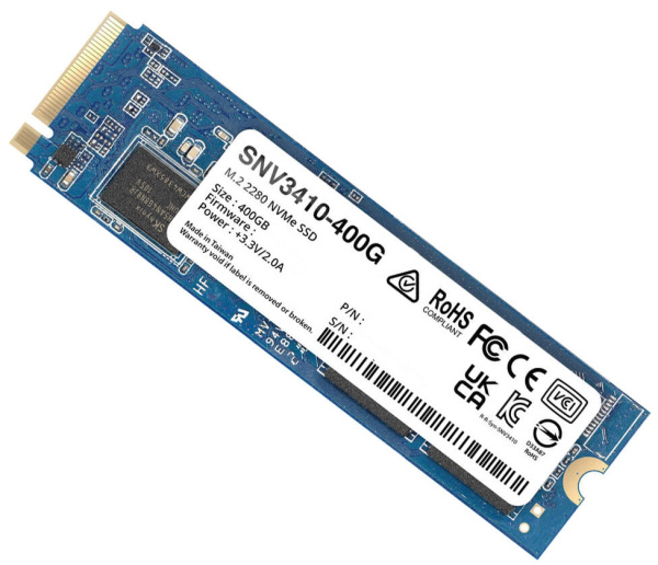 Dysk SSD M.2 NVMe Synology 400GB 3000MB/s (SNV3410-400G) 