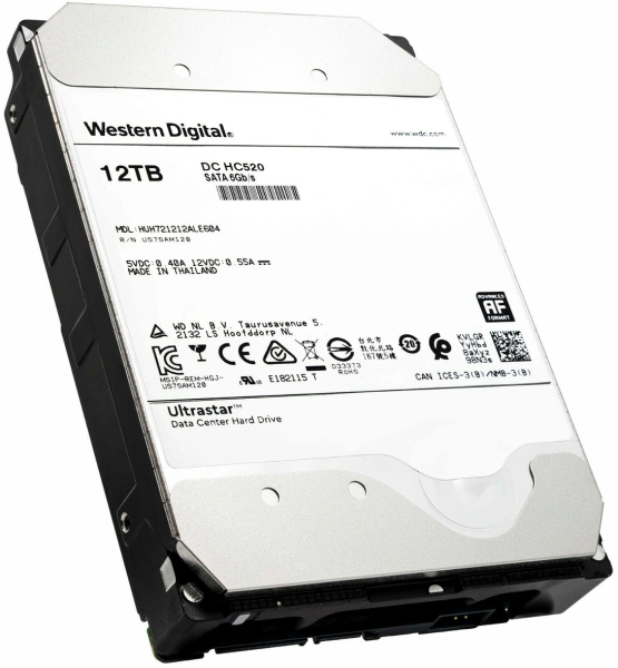 Dysk HDD 3.5" WD Ultrastar DC HC520 12TB 7200RPM HUH721212ALE604 USZKODZONY