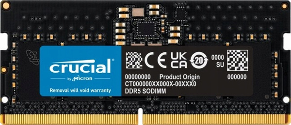 Pamięć RAM Crucial SODIMM DDR5 16GB 5600MHz CL46 (CT16G56C46S5)