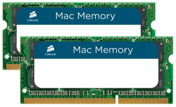 Pamięć RAM SODIMM Corsair Mac Memory 8GB (2x4GB) DDR3 1066MHz CL7 (CMSA8GX3M2A1066C7)