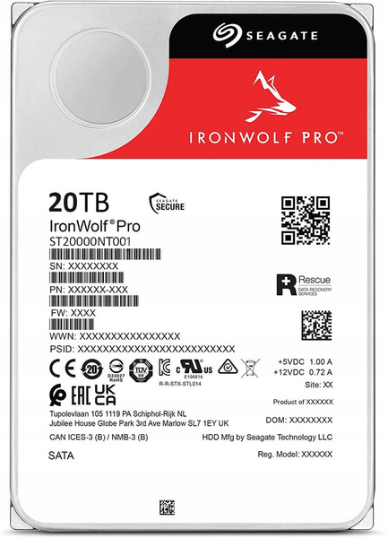 Dysk HDD Seagate IronWolf Pro 20TB (ST20000NT001)