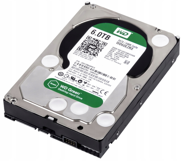 Dysk WD60EZRX Green 6TB SATA III 3,5" (WD60EZRX)
