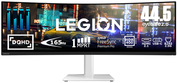 Monitor LENOVO Legion R45w-30 44.5" 5120x1440px 170 Hz 1 ms Curved (67B1GAC3EU)