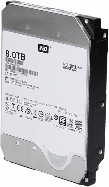 Dysk HDD WD 3,5" 8TB SATA III 8TB WD80EZAZ USZKODZONY