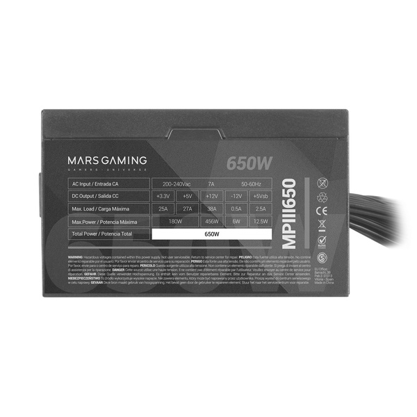 Zasilacz Mars Gaming MPIII650 650 W (MPIII650)