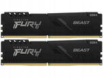 Pamięć RAM 16GB KINGSTON Fury Beast 3200MHz DDR4 DIMM komputera PC XMP (KF432C16BBK2/16) USZKODZONE