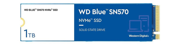 Dysk SSD M.2 NVMe Western Digital Blue SN570 1TB (WDS100T3B0C)