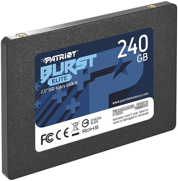 Dysk SSD Patriot Burst Elite 240GB 2,5" SATA III (PBE240GS25SSDR)
