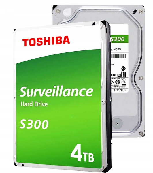 Dysk twardy Toshiba HDWT840UZSVA S300 Surveillance 4TB SATA III 3,5" (HDWT840UZSVA) USZKODZONY