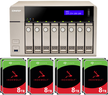 Serwer NAS Qnap TVS-863+ 64TB (8x8TB) Seagate IronWolf / 16GB RAM