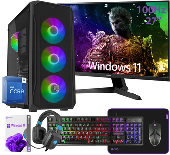 KOMPUTER PC SHOBO 3770/580/P16/S512/26139 + MONITOR 27