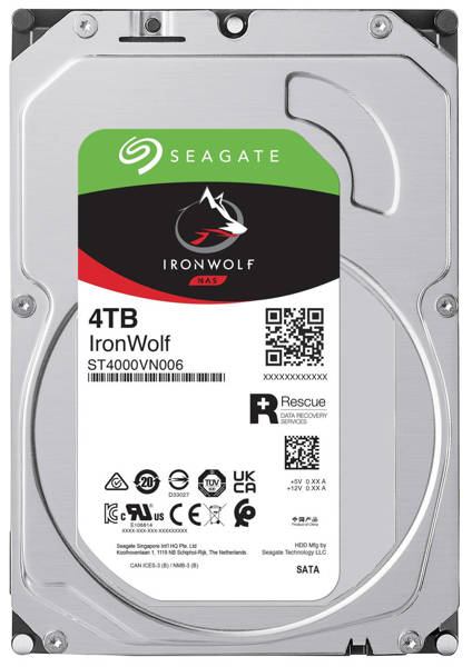 Dysk HDD 3.5 Seagate IronWolf NAS 4TB (ST4000VN006)