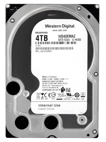 Dysk HDD 3.5" Western Digital WD40EMAZ 4TB SATA III 5400RPM