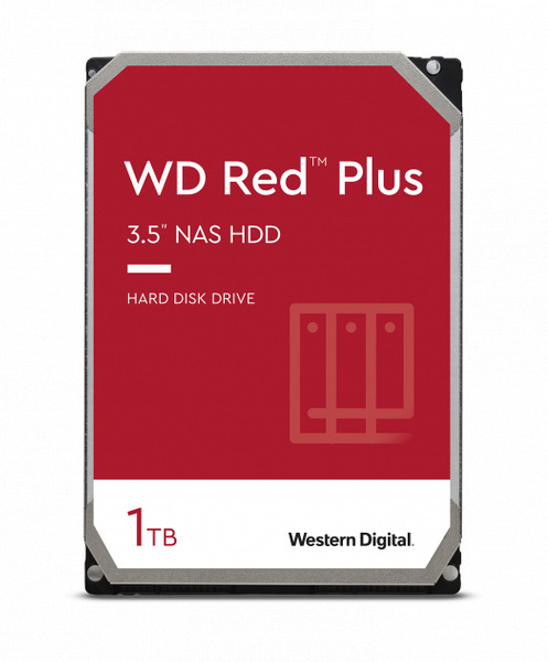 Dysk serwerowy WD Red Plus 1TB 3.5'' SATA III (6 Gb/s) (WD10EFRX)