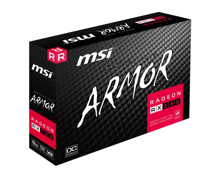 Karta graficzna MSI Radeon RX 580 Armor OC 8 GB (V341-064R) USZKODZONA