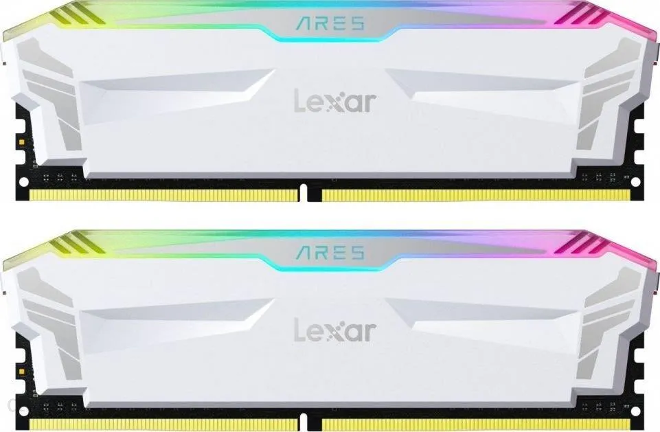 Pamięć RAM Lexar Ares White RGB 16GB DDR4 4000MHz (LD4EU008G-R4000GDWA)