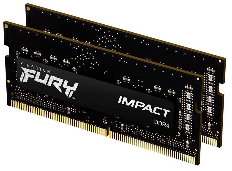 Pamięć RAM SO-DIMM Kingston FURY Impact 32GB (2x16GB) DDR4 3200MHz CL20 (KF432S20IBK2/32)