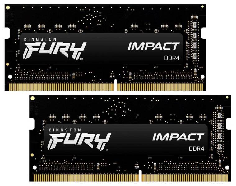 Pamięć RAM SO-DIMM Kingston FURY Impact 32GB (2x16GB) DDR4 3200MHz CL20 (KF432S20IBK2/32)